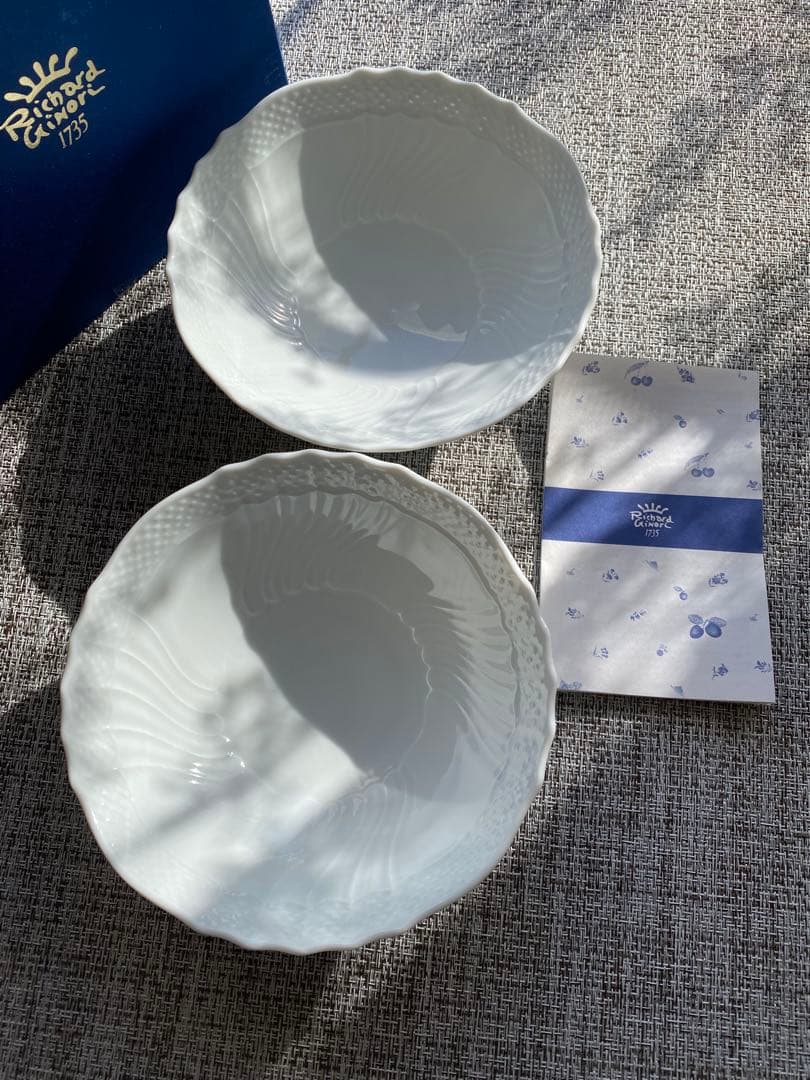 リチャードジノリ　ベッキオホワイト　16cm ボール　2枚セット　未使用品