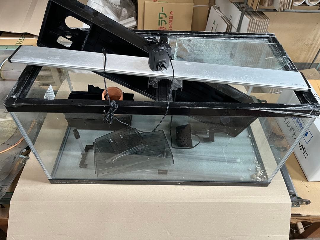 GEX ガラス水槽 90cm フィルター・ライト付き