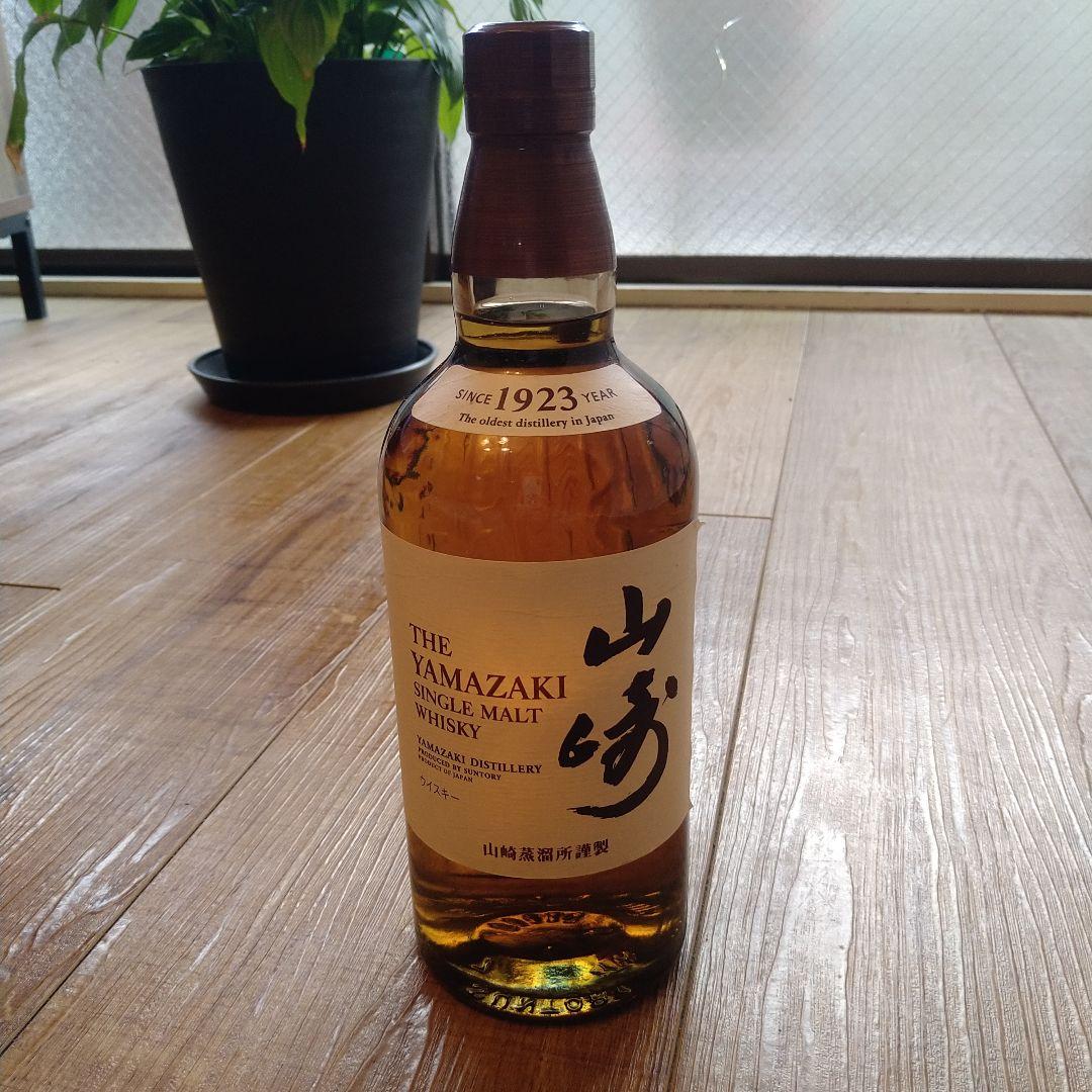 サントリー山崎シングルモルトウイスキー(新品)　　 （空瓶)18年箱有り セット