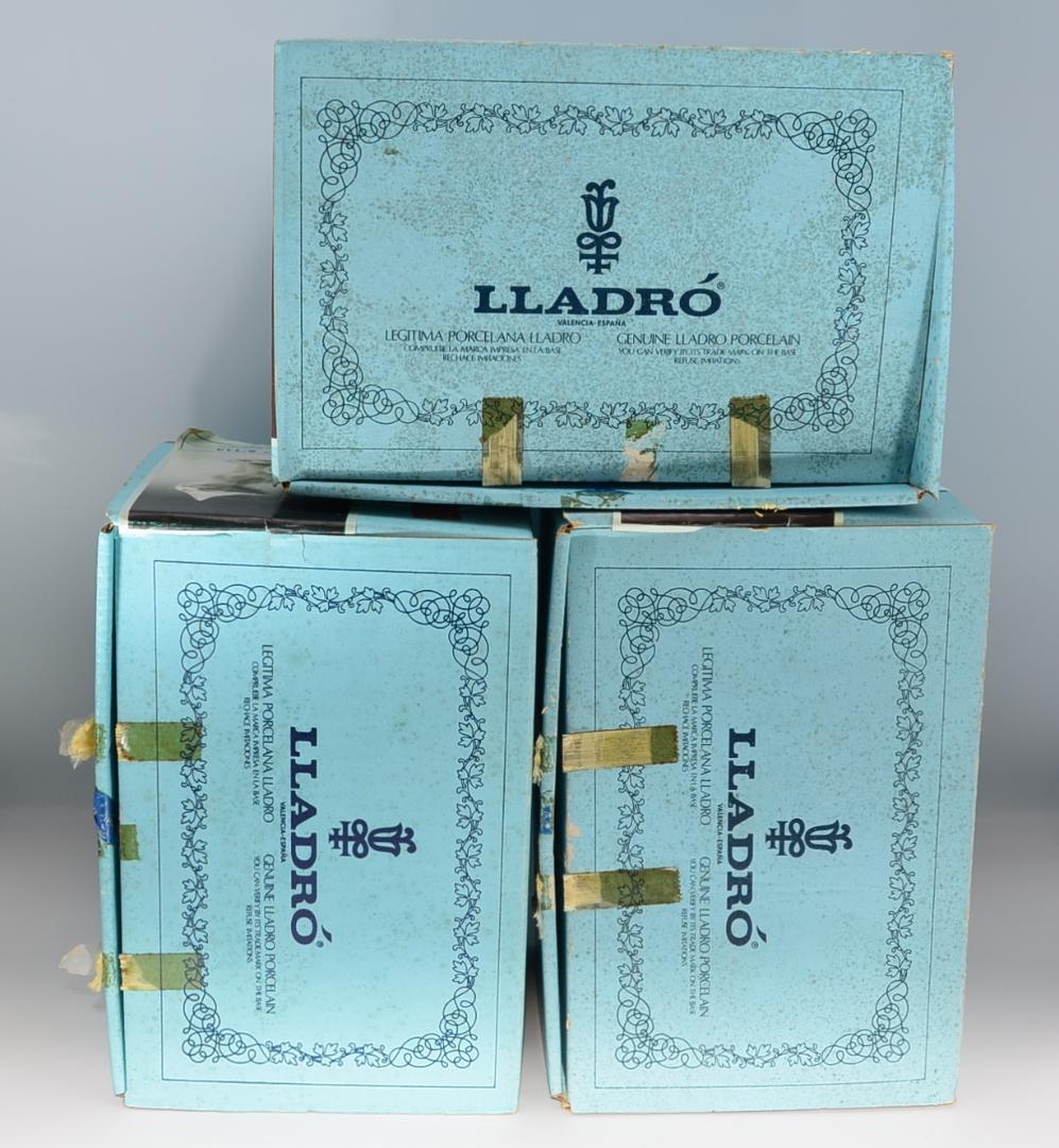 驚いたネコ／気配りのあるネコ／私にエサを　リヤドロ　３体セット　スペイン　箱付き