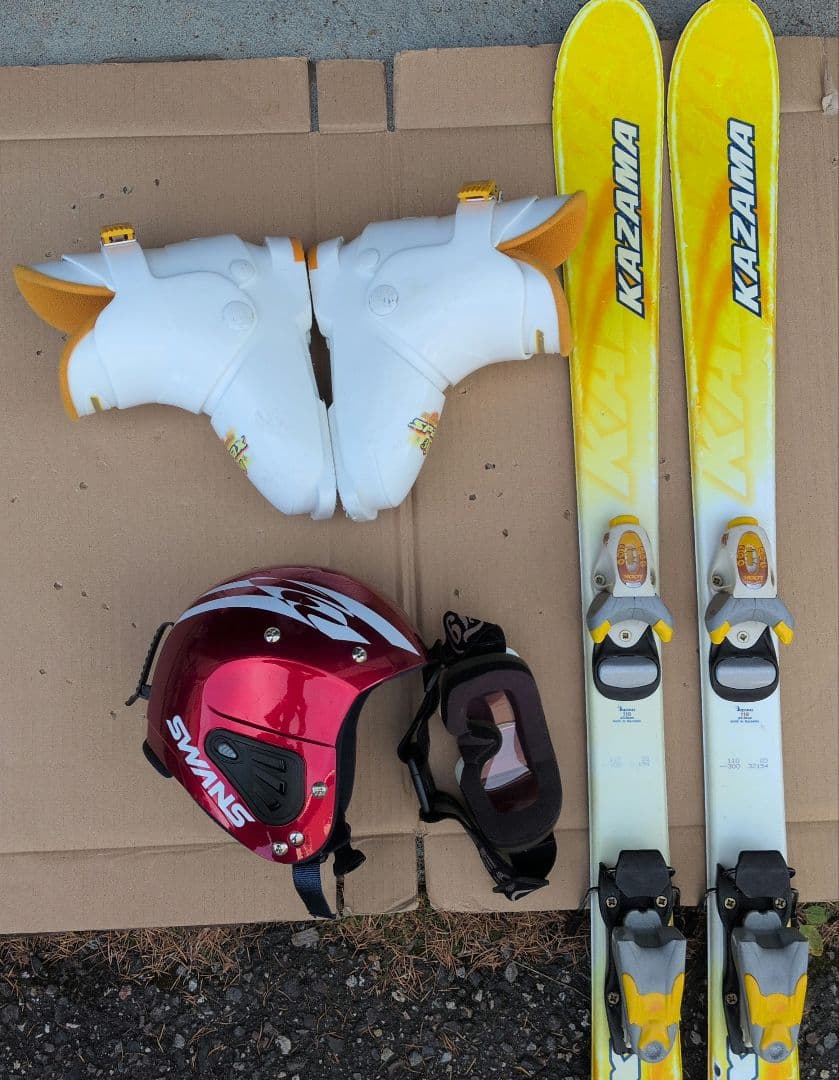 KAZAMA SPAX スキーセット ヘルメット付き