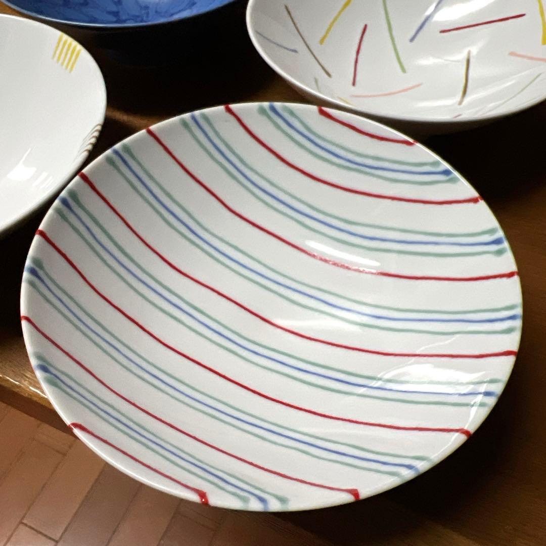 白山陶器　平茶碗　4枚セット