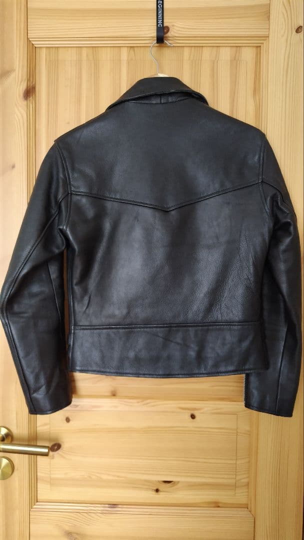 【美品】HORN　WORKSホーンワークス　ダブルライダース　牛革　レディースS