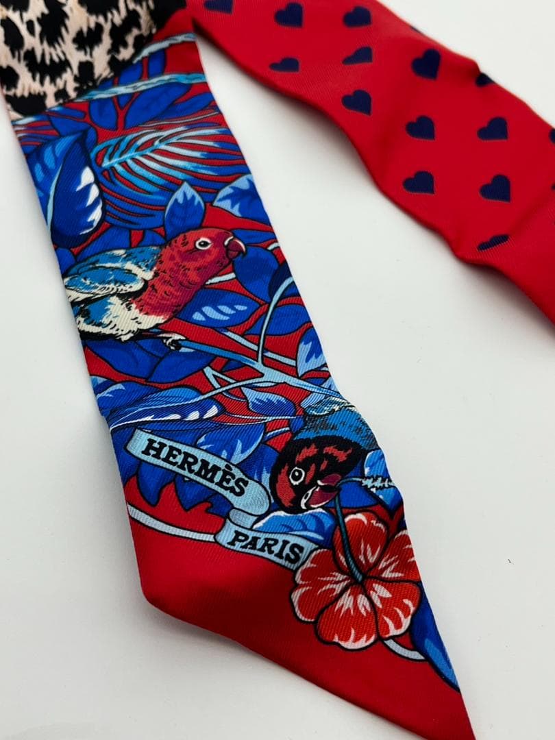 新品未使用　エルメス　トゥイリー　ジャングルラブラブ　トラ　箱　スカーフ