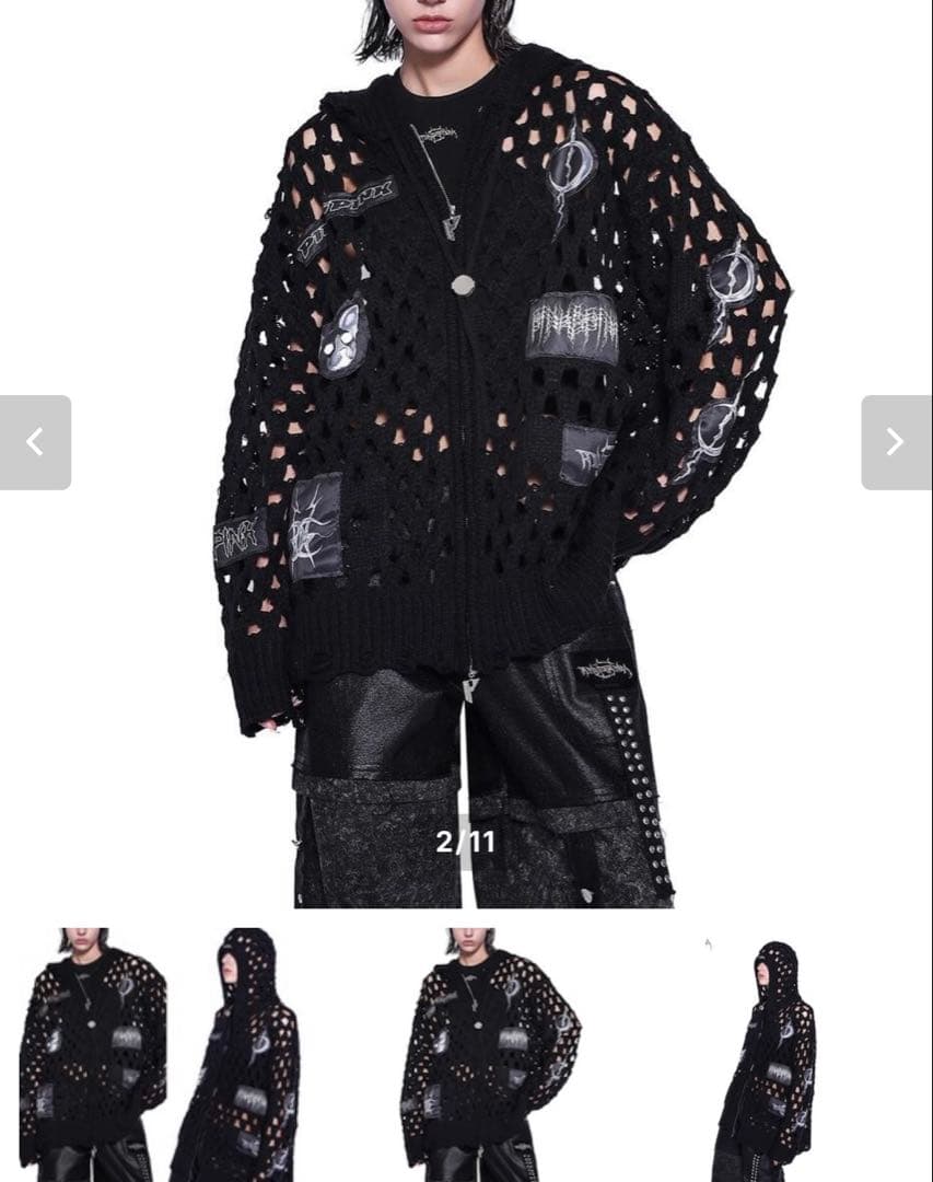 pinkspink パーカー ダメージ フーディ y2k