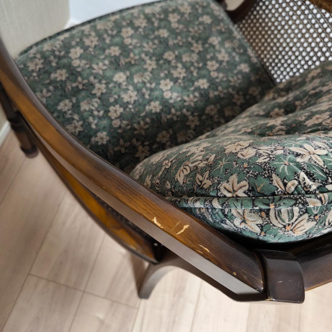 カリモク　コロニアル　一人掛けソファ　シングルソファ