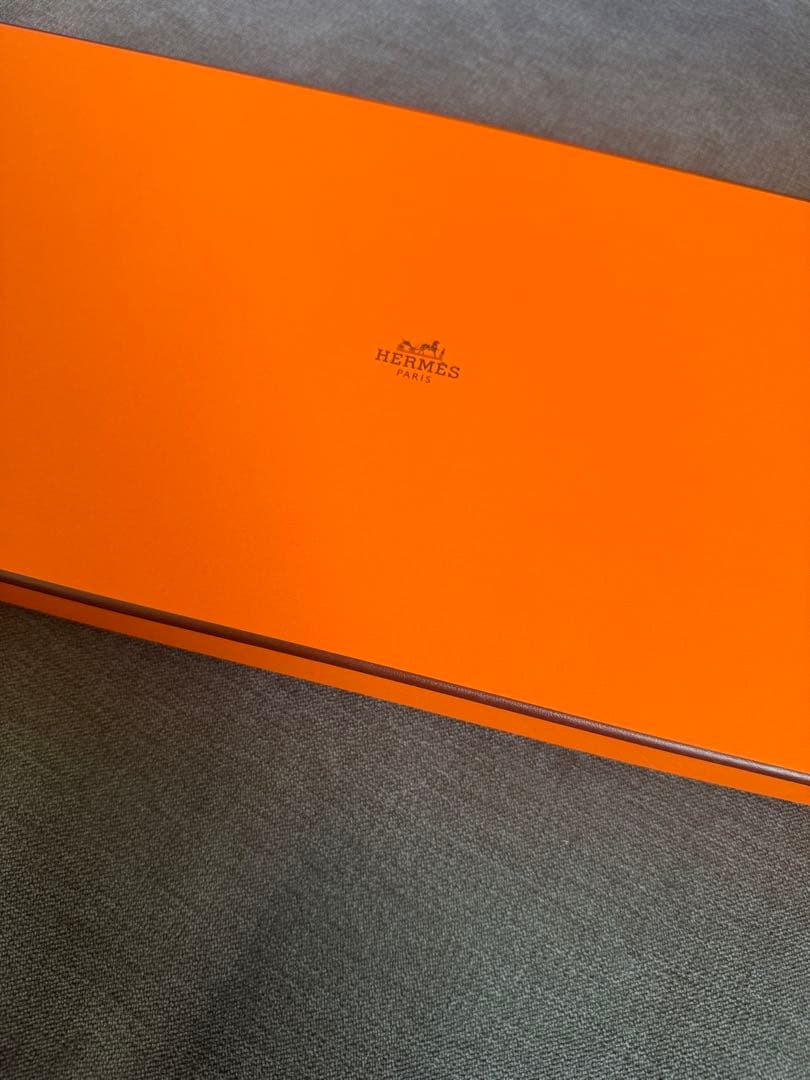 HERMES タオルハンカチ セット ネイビー レッド