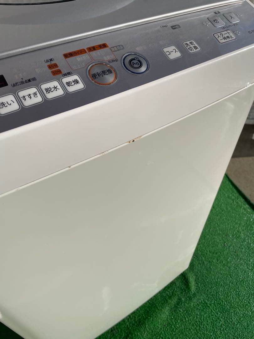 909 シャープ 穴なし槽 熱乾燥機能搭載 5.5kg洗濯機 黒カビ抑制 清潔