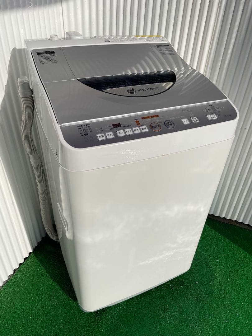 909 シャープ 穴なし槽 熱乾燥機能搭載 5.5kg洗濯機 黒カビ抑制 清潔