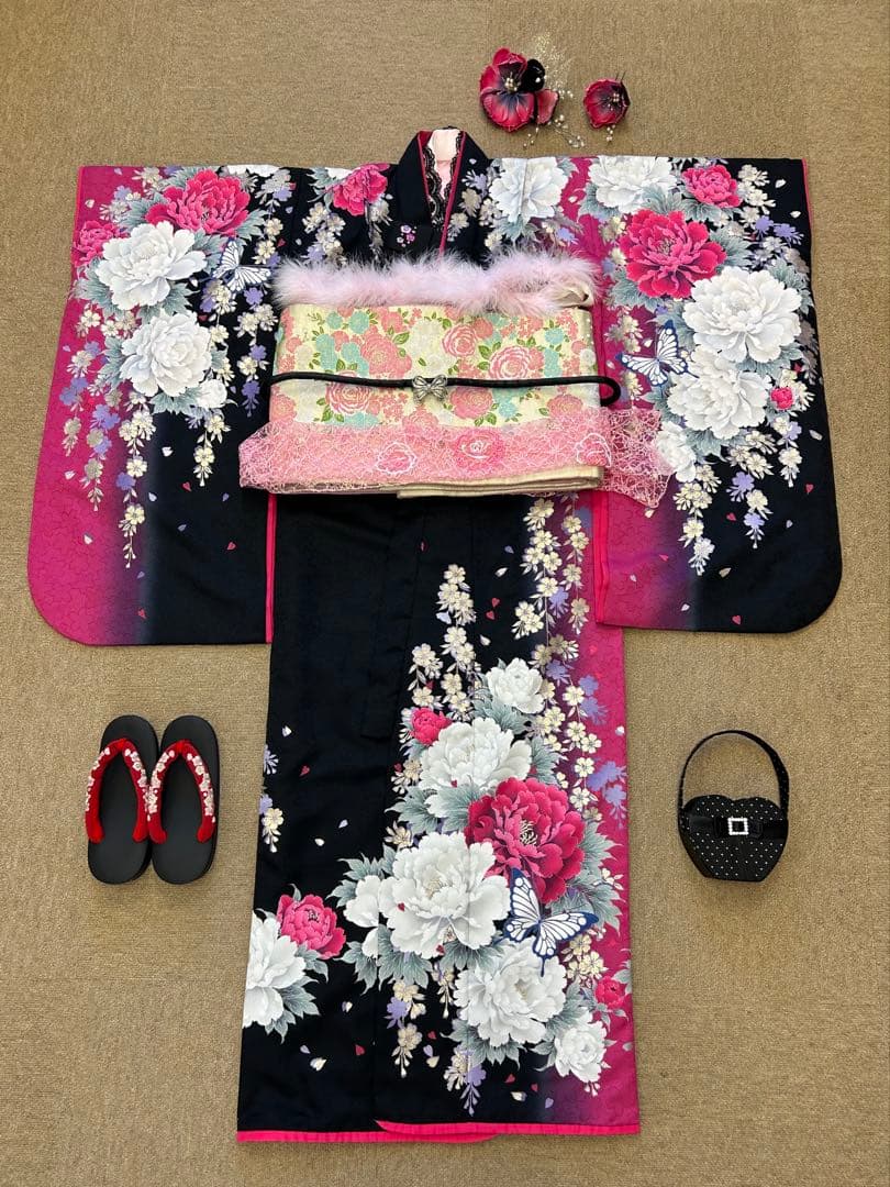 七五三 7才　BLUE CROSS セット