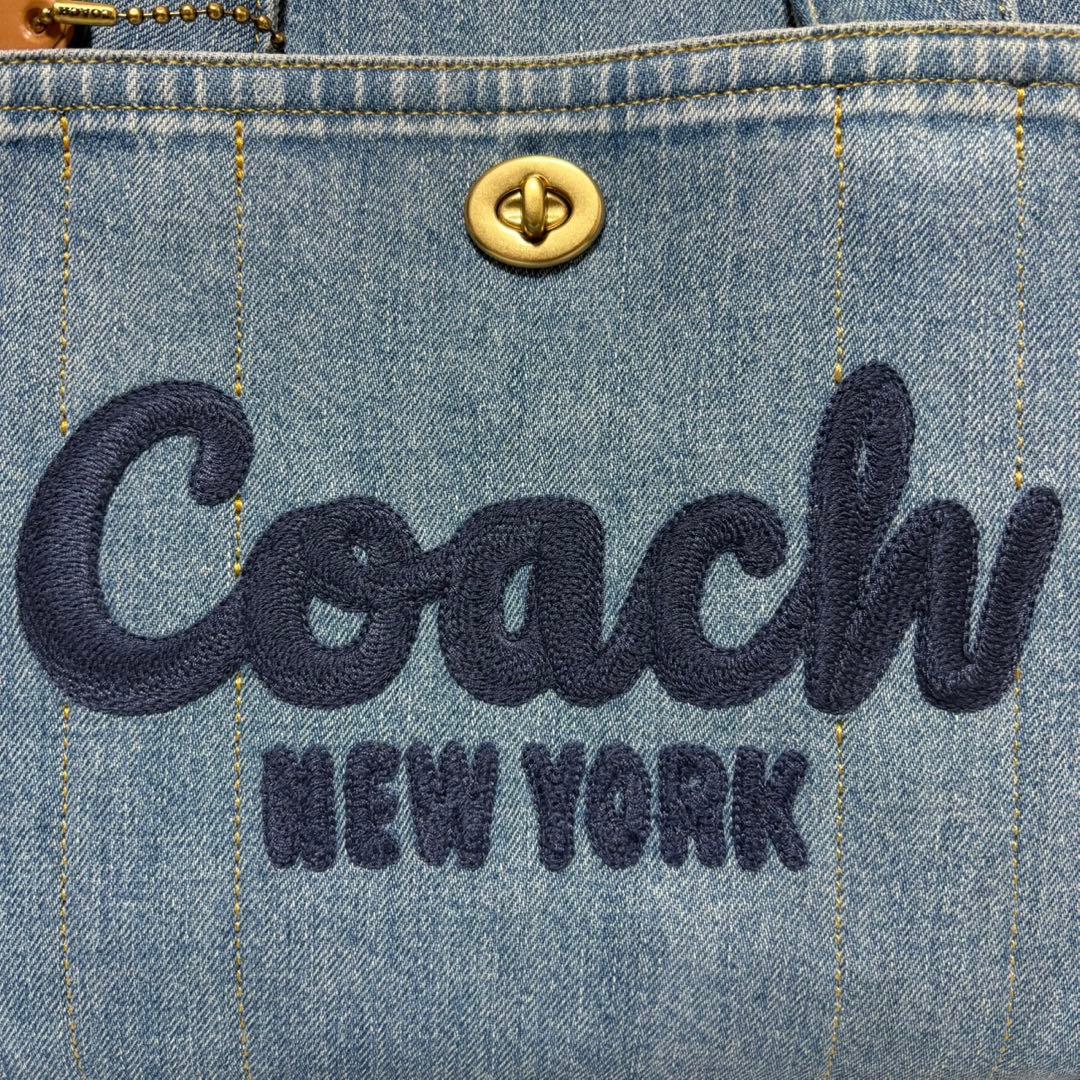 COACH コーチ　カーゴトートバッグ　デニムバッグ　26 2way トート