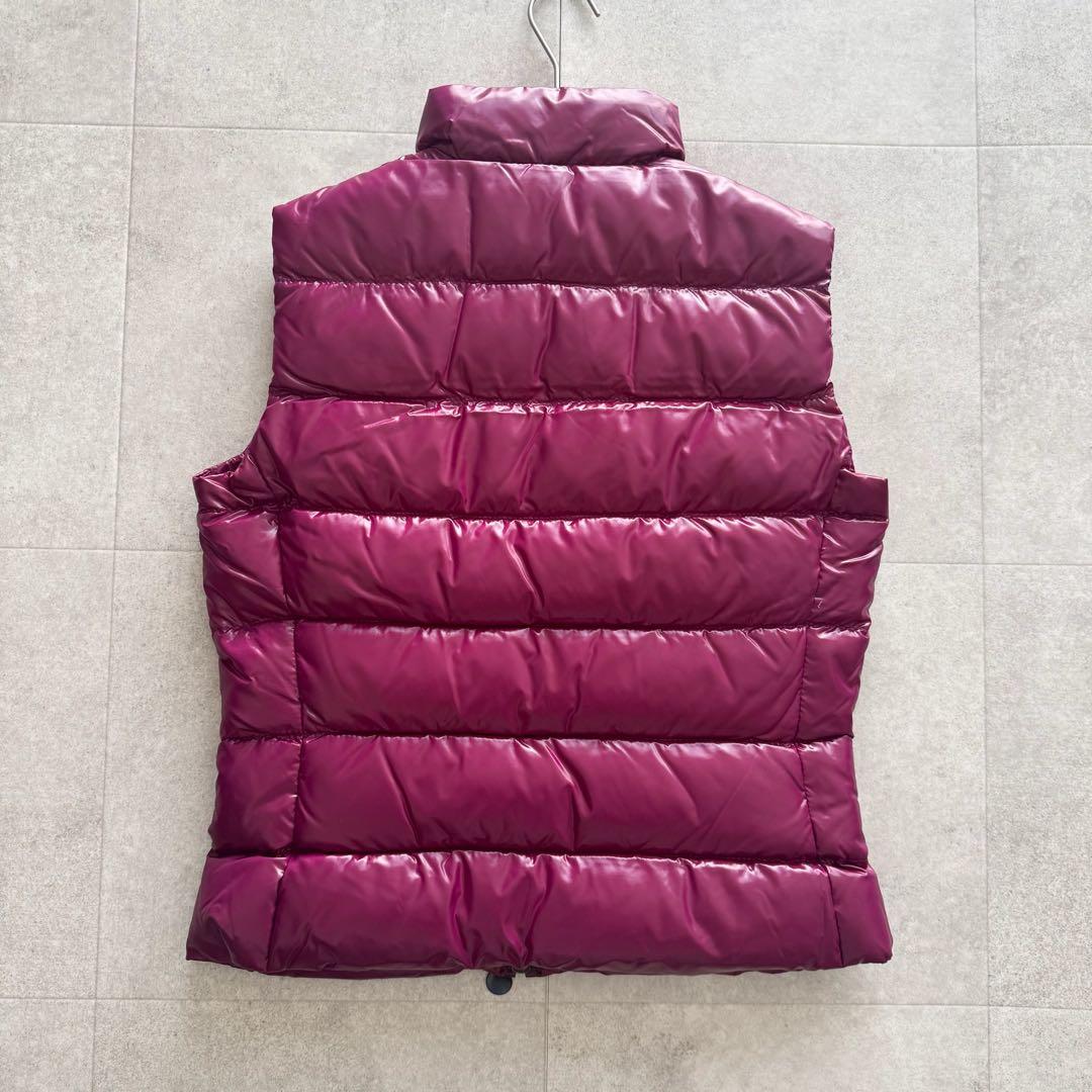 モンクレール　GHANY　ガーニー　ダウンベスト　紫　2　タグ　ロゴワッペン