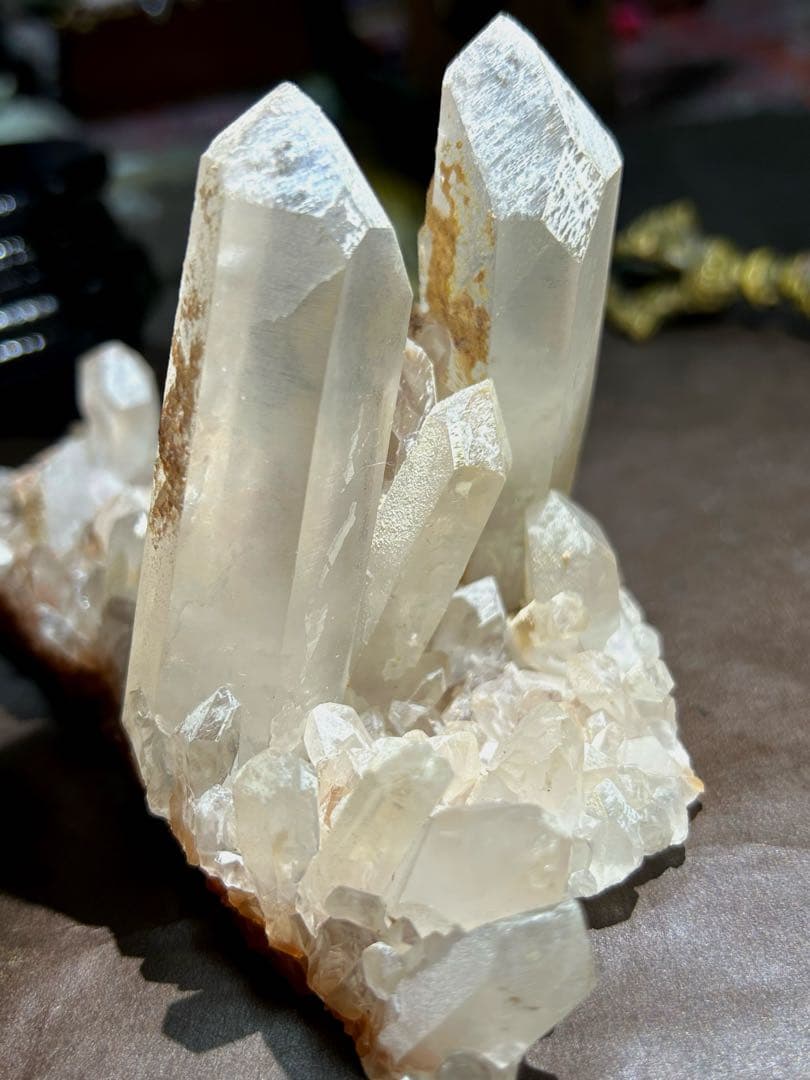 ☆別格高級品！帝王秘宝！超希少！レムリアンシード　クラスター　水晶　原石