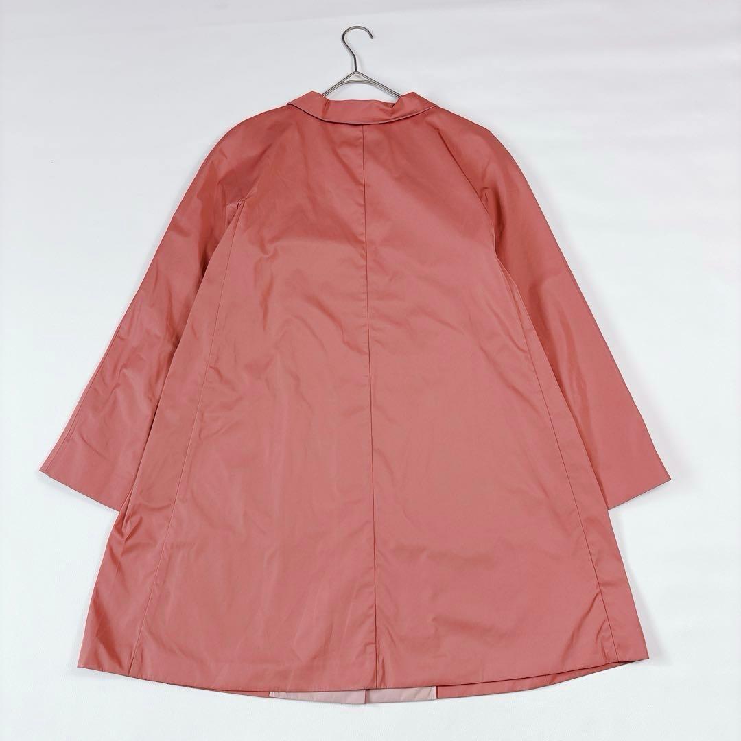 可愛い♡MaxMara ステンカラーコート シャドーロゴ パイピング XLサイズ