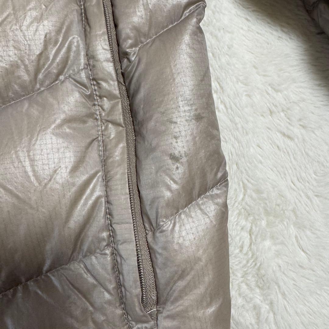 Columbia 00s puffy jacket ベージュLドローコード短丈