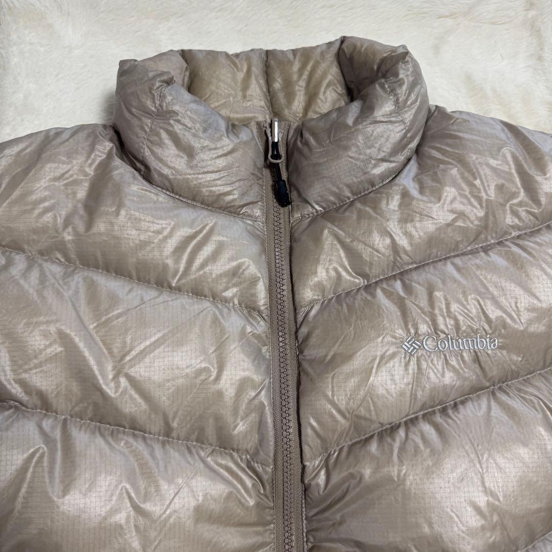 Columbia 00s puffy jacket ベージュLドローコード短丈