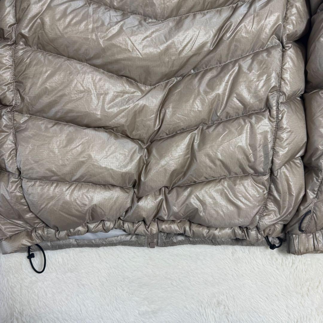 Columbia 00s puffy jacket ベージュLドローコード短丈