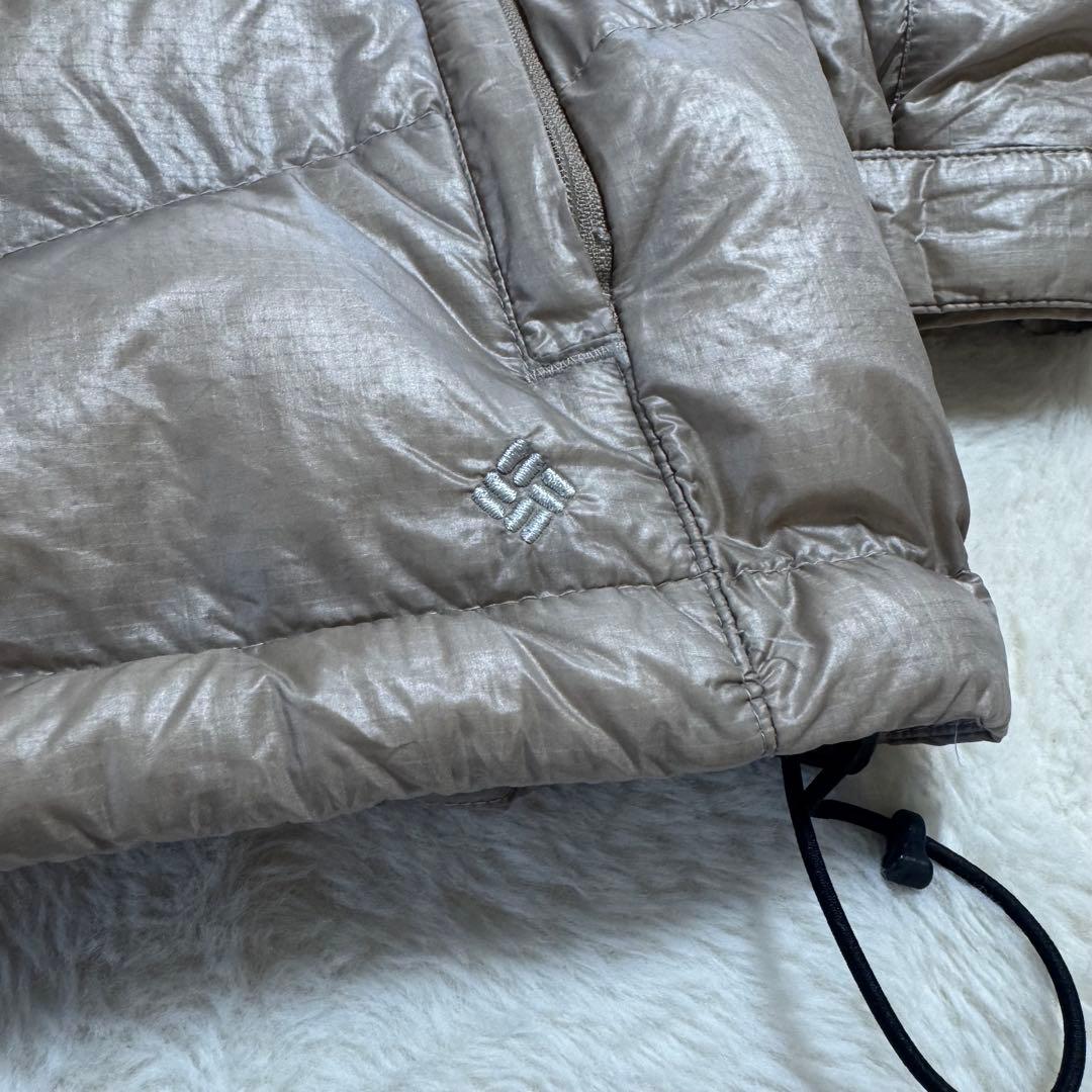 Columbia 00s puffy jacket ベージュLドローコード短丈