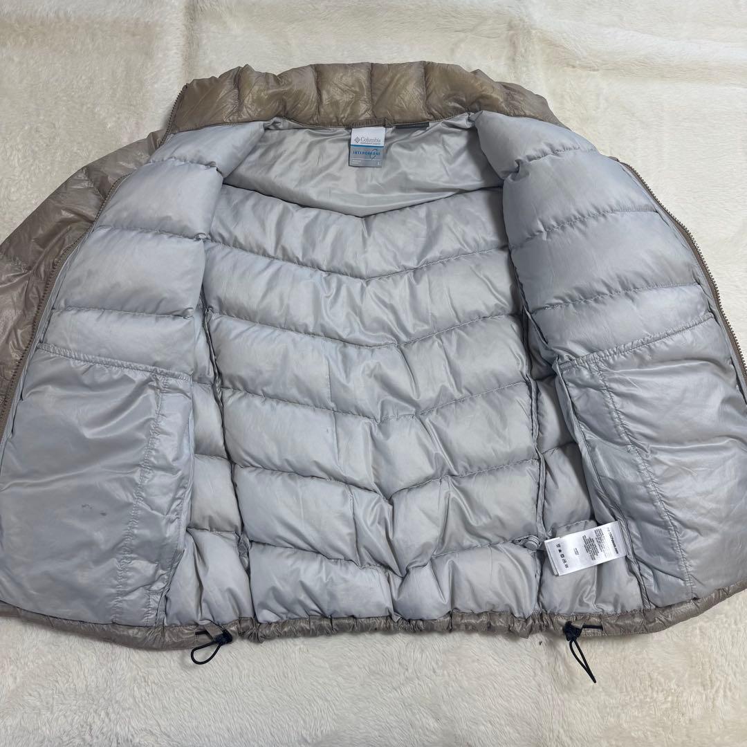 Columbia 00s puffy jacket ベージュLドローコード短丈