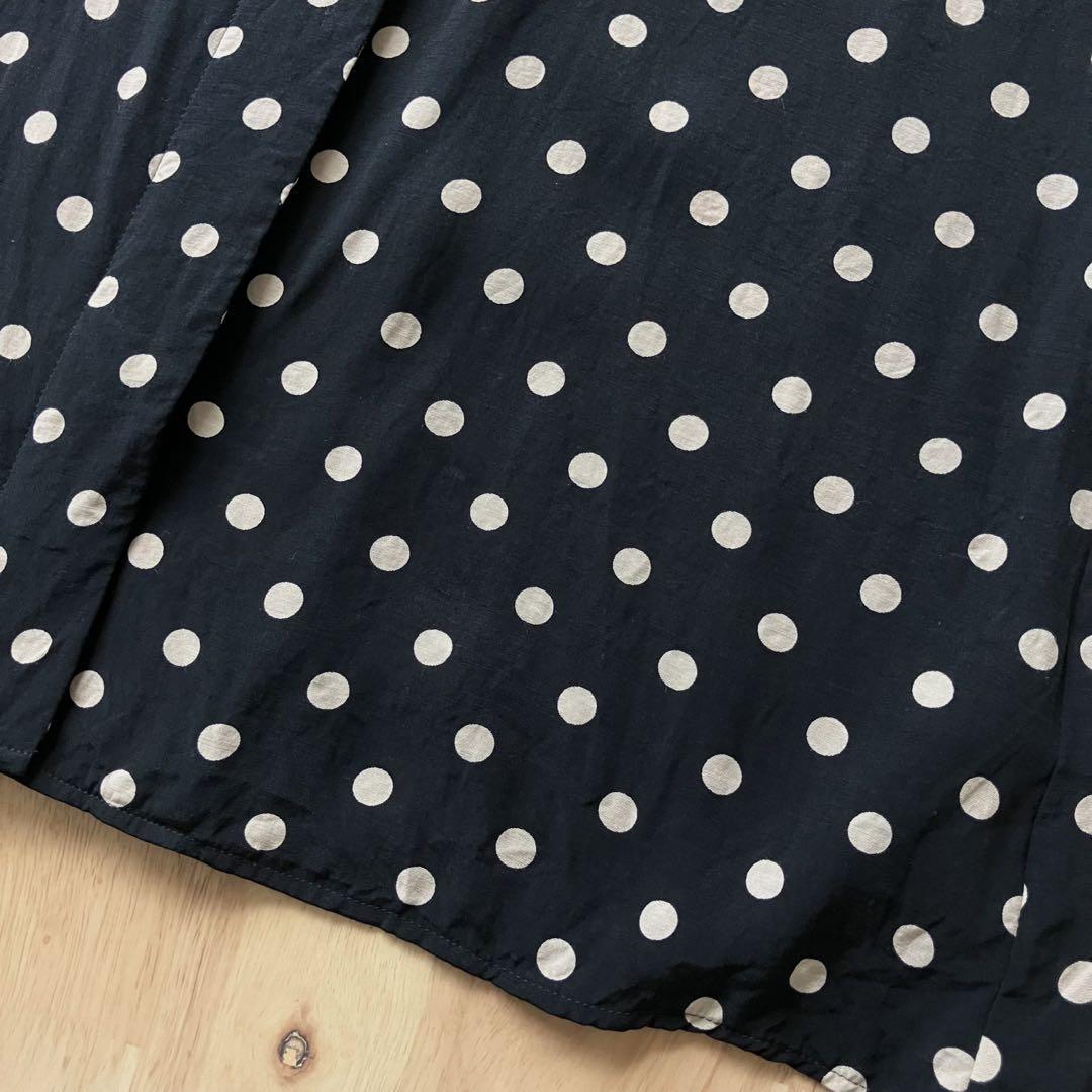 【2024SS】L'ESSAGE IPEKERタックハーフスリーブブラウス 水玉