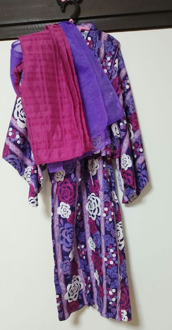 美品　アナスイミニ　薔薇　浴衣　セパレート