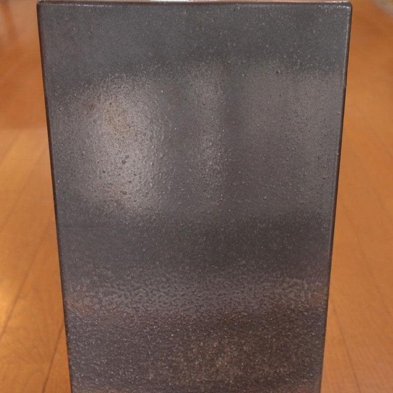 信楽焼 傘立て アンブレラスタンド 黒 陶器製 モダン 340-233