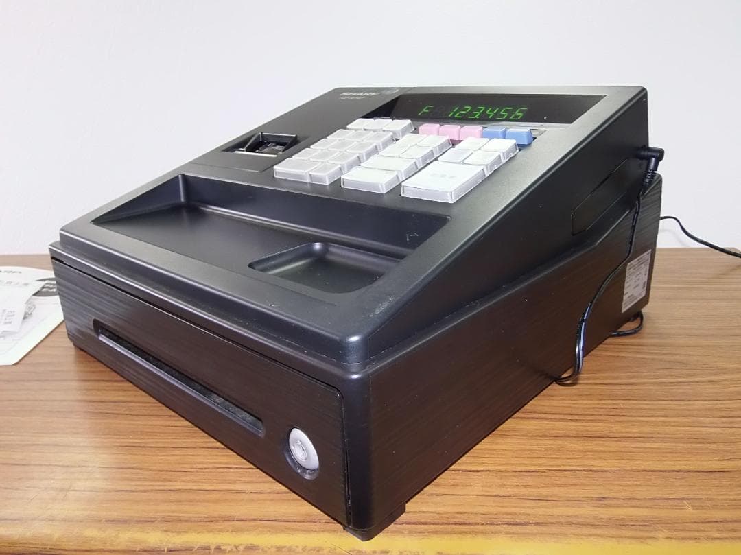 SHARP XE-A147-B ブラック 2021年製 レジスター　250422
