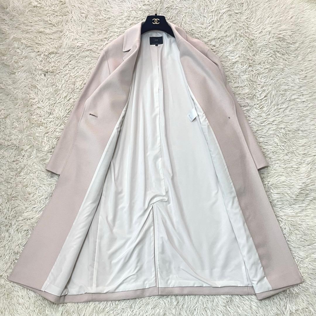 【美品✨️】23区 23AW ウールカシミヤビーバー チェスターコート ベージュ