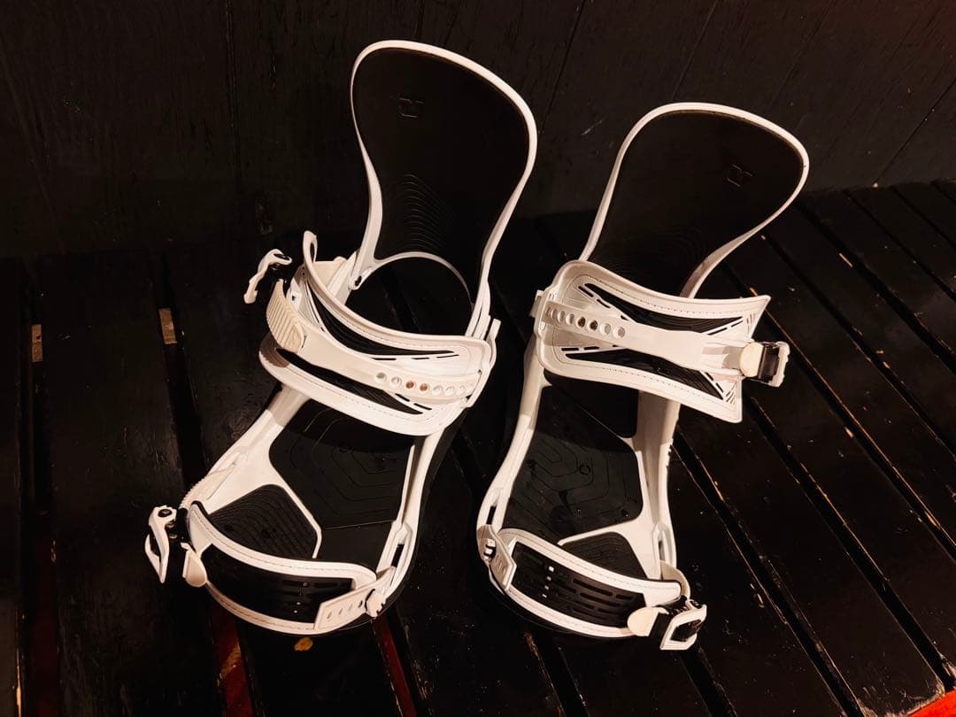 UNION ULTRA スノーボードビンディング ホワイト　サイズL