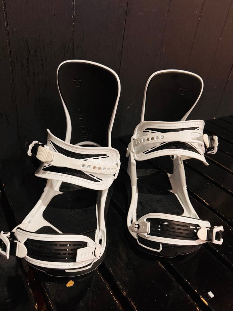 UNION ULTRA スノーボードビンディング ホワイト　サイズL