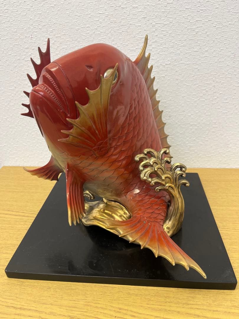 鯛　開運招福　縁起物　金運アップ　真鍮　置物　インテリア