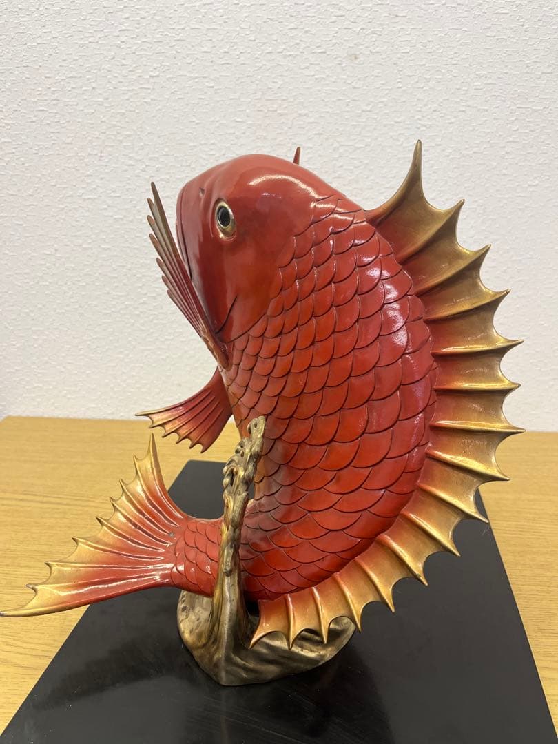 鯛　開運招福　縁起物　金運アップ　真鍮　置物　インテリア