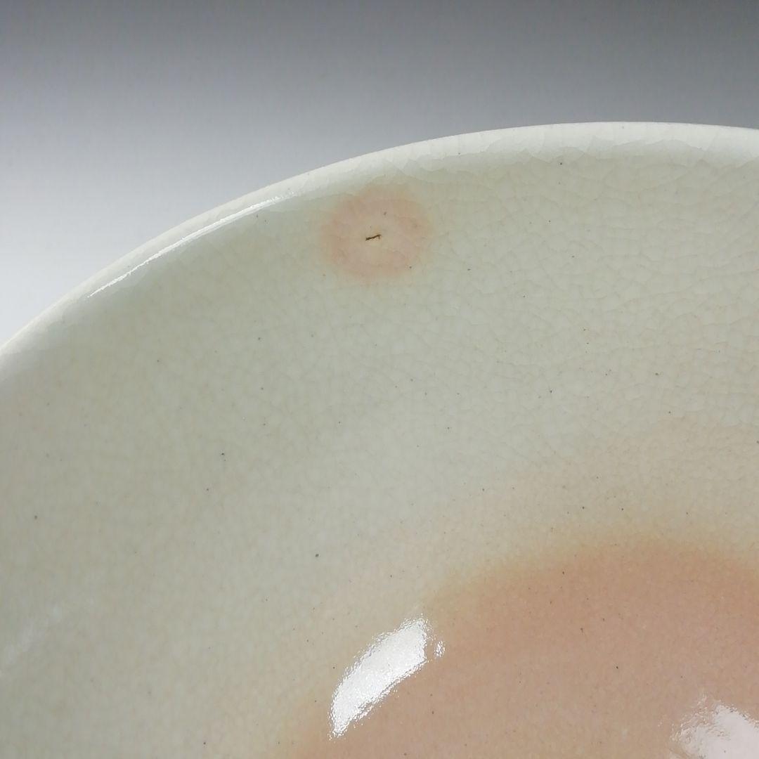 Ｔ４０９　茶碗　『蛇の目傘』『萬古窯　加賀瑞山 造』　共箱　抹茶碗　茶道具