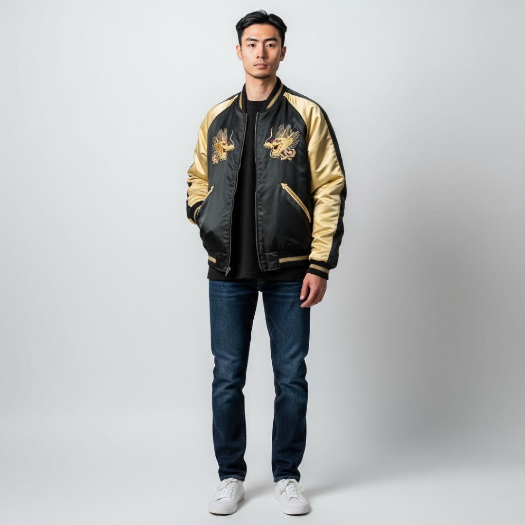 8183 テーラー東洋 スカジャン リバーシブル Mサイズ TT11591