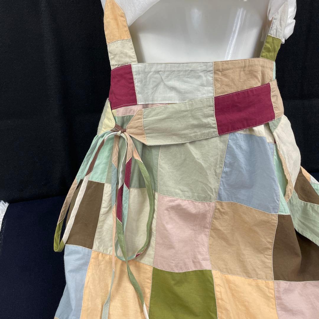 MARNI/マルニ、サスペンダーラップスカート、パッチワーク巻きスカート、42