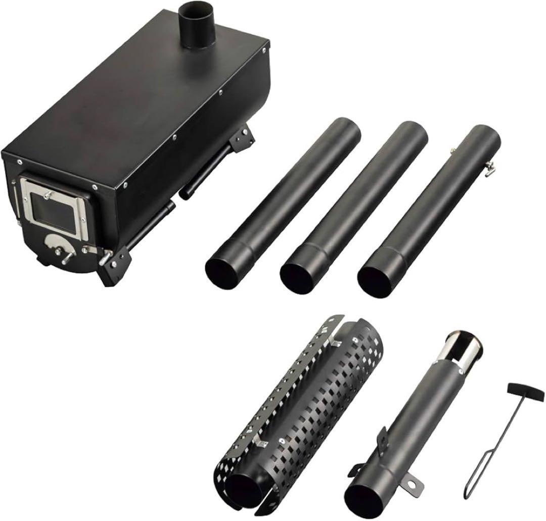 【かじけん】BUNDOK BD-501 薪 ストーブ (延長煙突2本、煙突