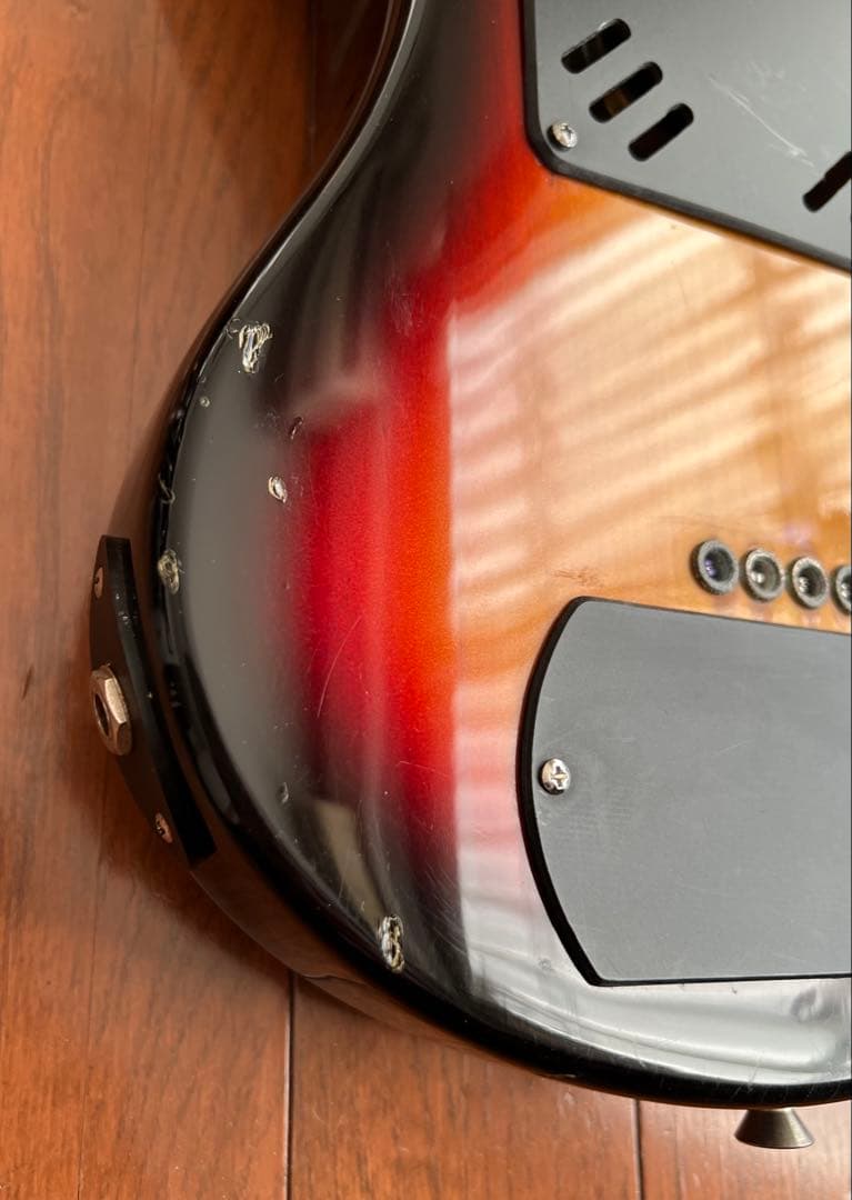 マリンライダー整備済コーラス付アンプ内蔵エレキギターミディアムスケール黒澤楽器