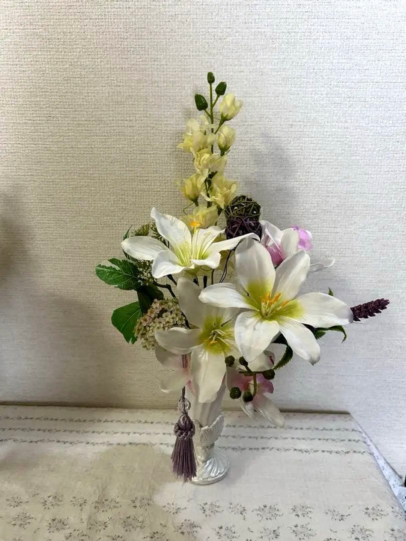 アーティフィシャルフラワー 仏花　アレンジ2つセット☆*:.。. .。.:*☆