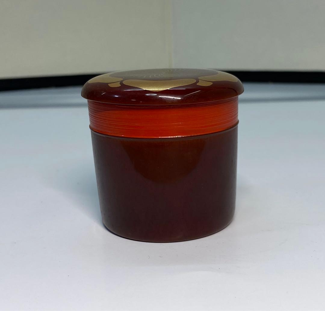 【茶道具】辻石斎造　梅蒔絵　竹金輪寺