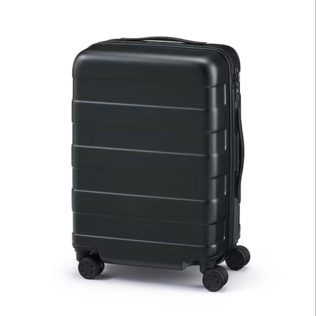無印良品　バーを自由に調節できる　ハードキャリーケース 36L黒
