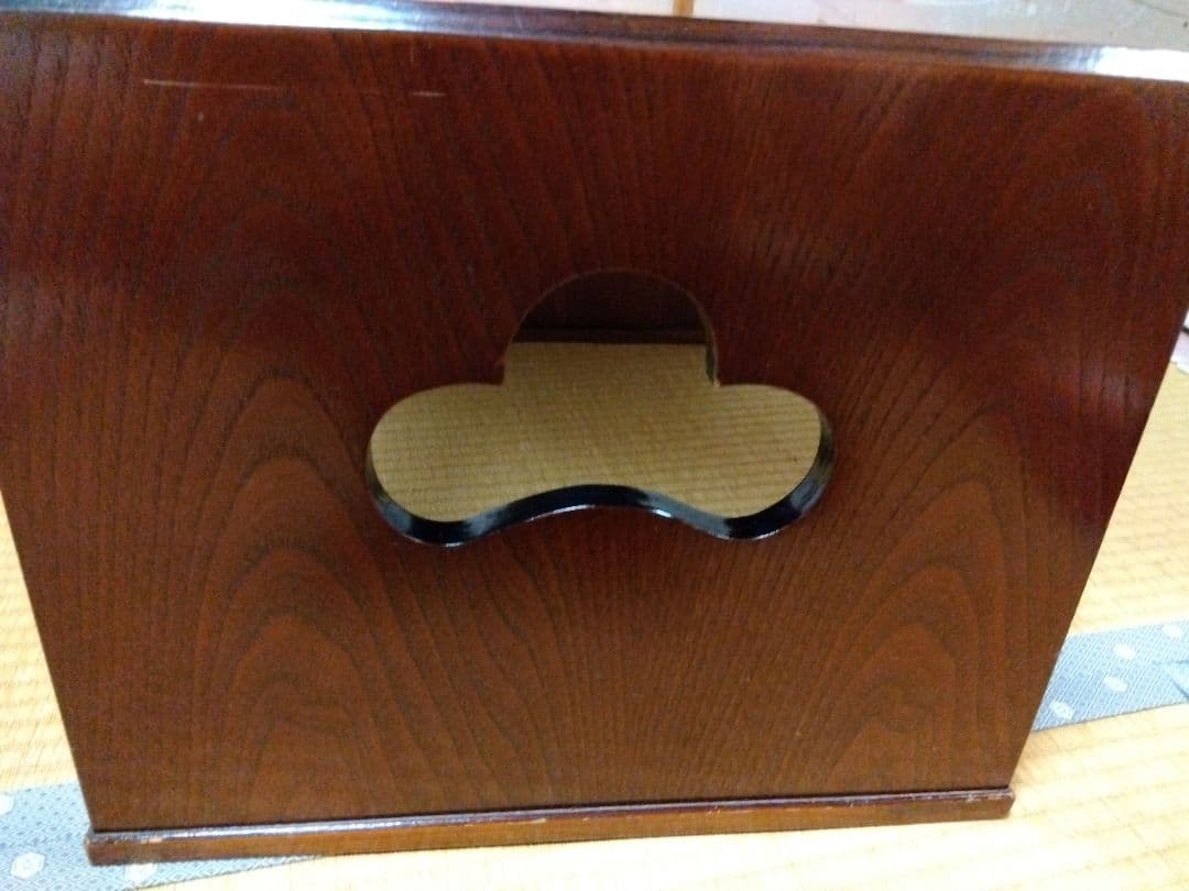 文机　折りたたみ　天板模様あり　アンティーク　昭和レトロ