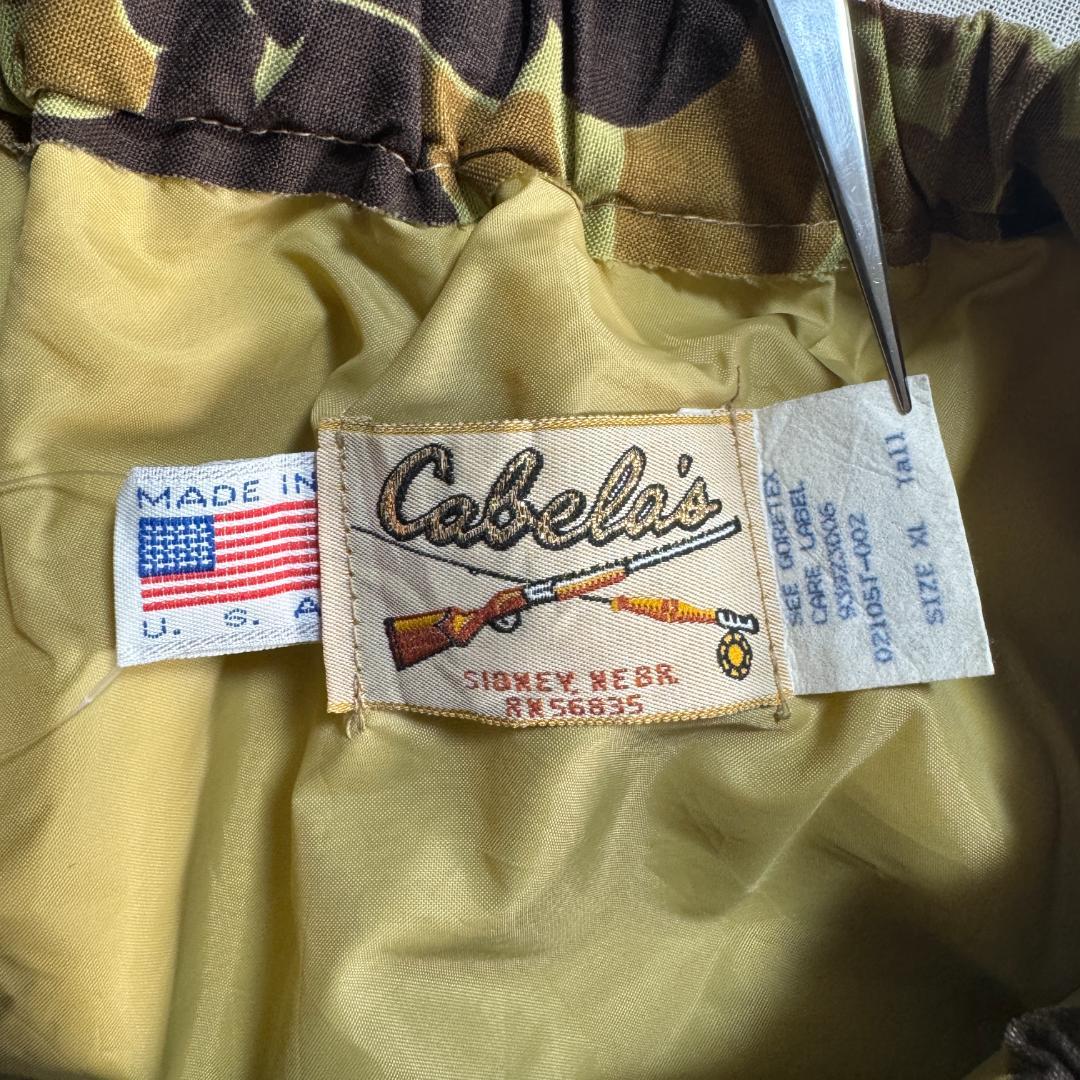 80s USA製 Cabelas カベラス GORE-TEX ダックハンターカモ