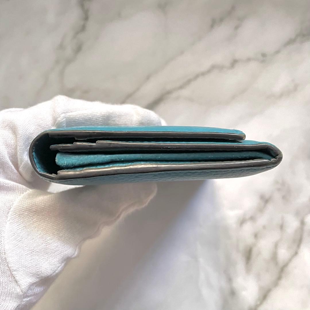 GUCCI グッチ 長財布 GG 金具 レザー ブルー　美品　0112-⑤