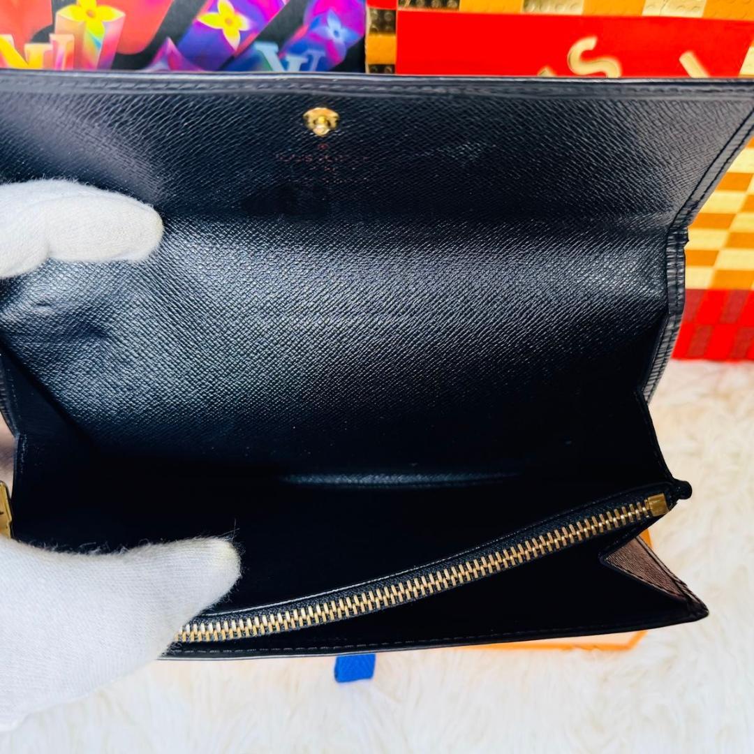 【セール中！】ルイヴィトン エピ ポルトフォイユサラ 長財布 ブラック ノワール