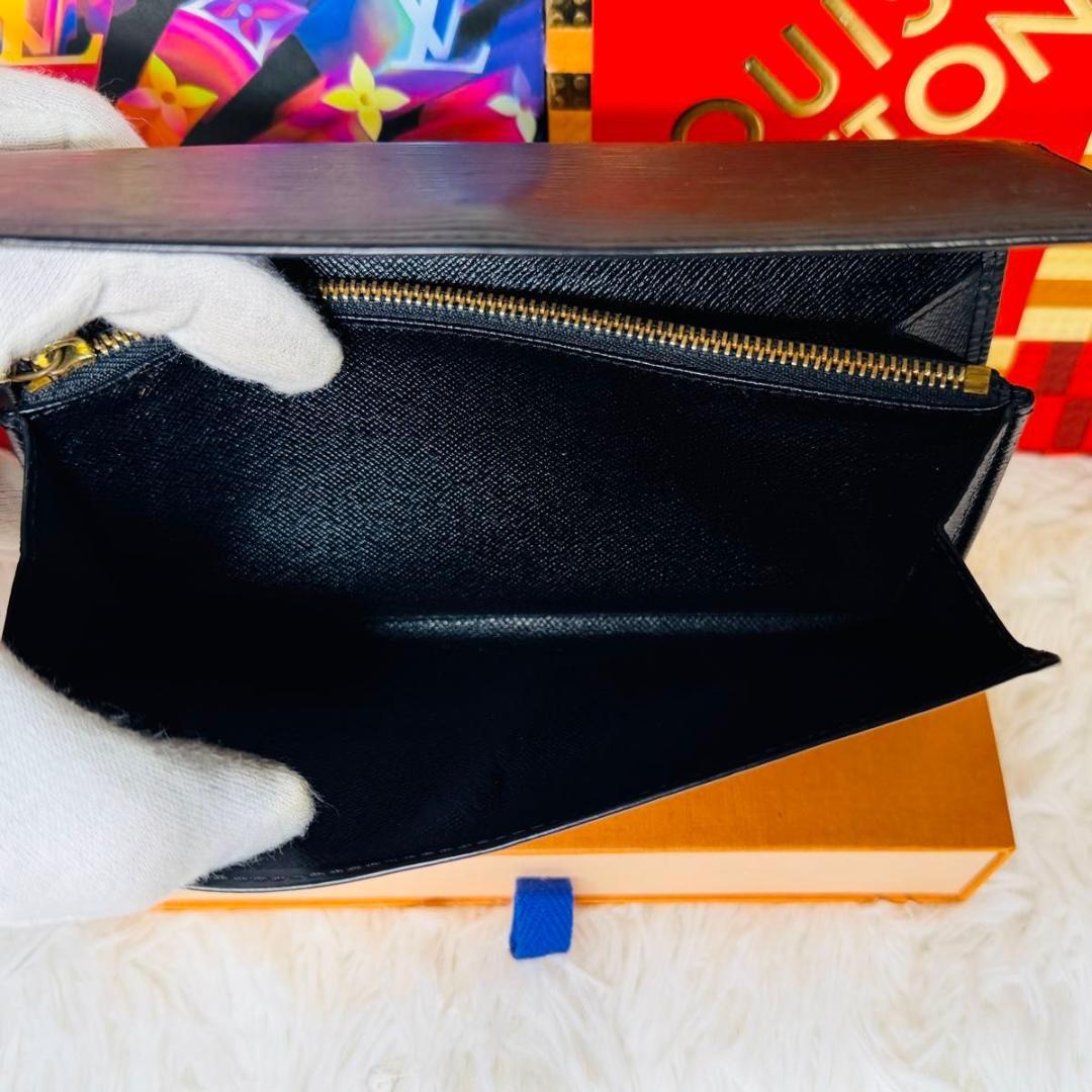 【セール中！】ルイヴィトン エピ ポルトフォイユサラ 長財布 ブラック ノワール