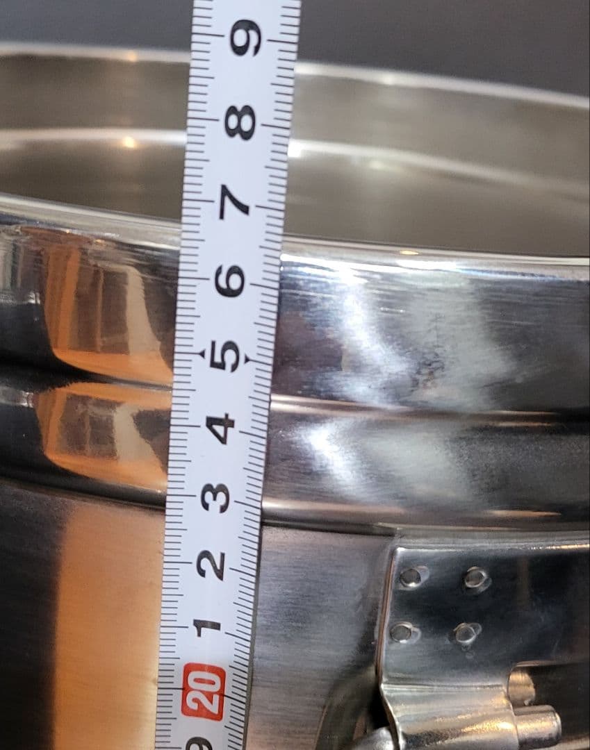 二重汁食缶 中蓋式 両手式　クリップ無