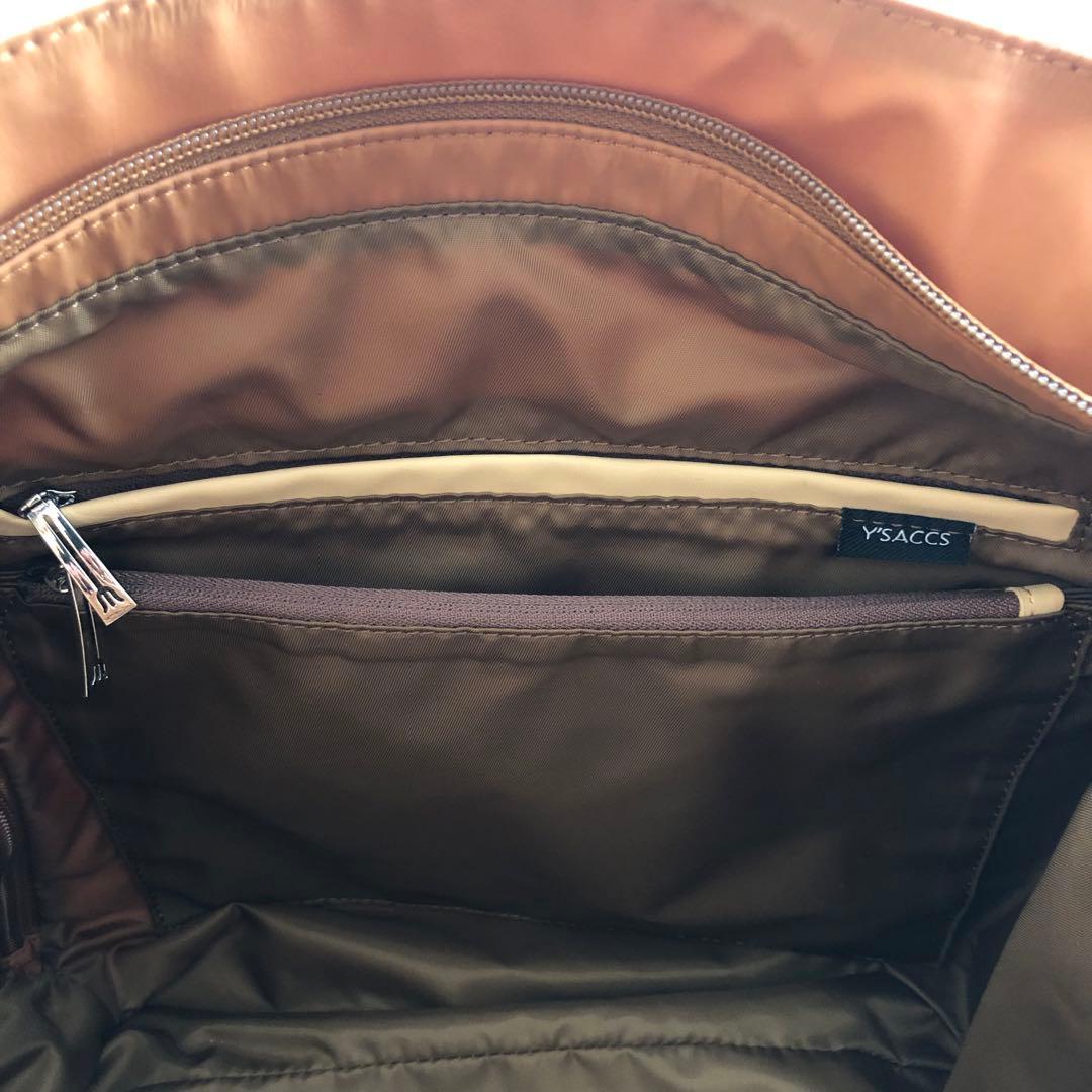 新品未使用✨イザック Y'SACCS トラベルショルダーリュック　キャメル