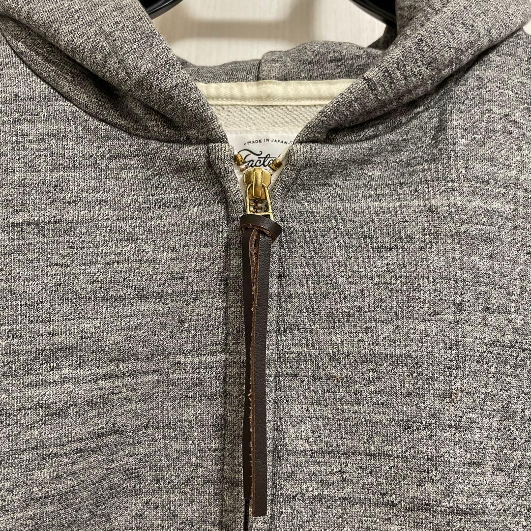Factelier 高密度ジップアップパーカー L グレー