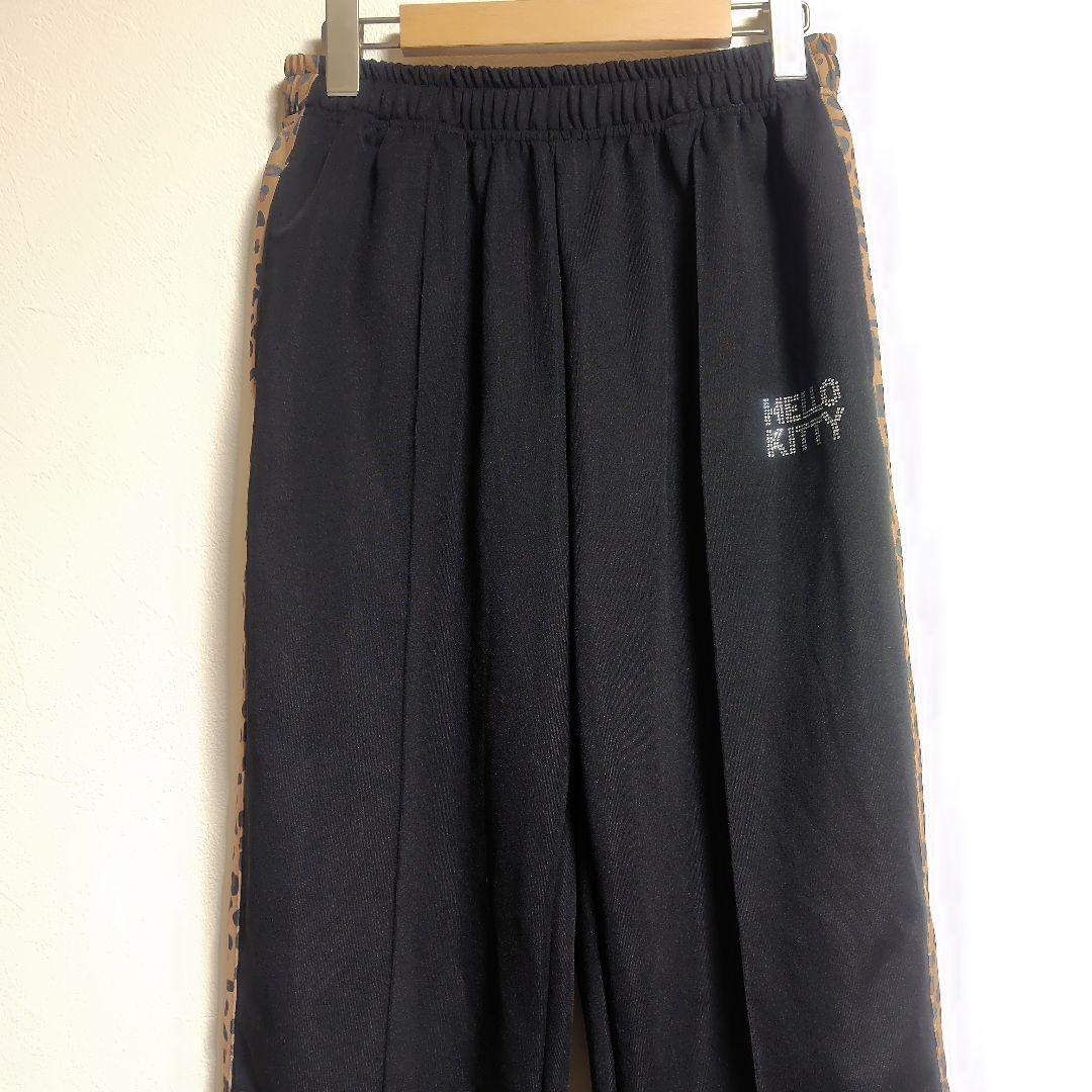 美品 ハローキティ　ジャージ上下セット　キラキラ黒　Lサイズ　サンリオ