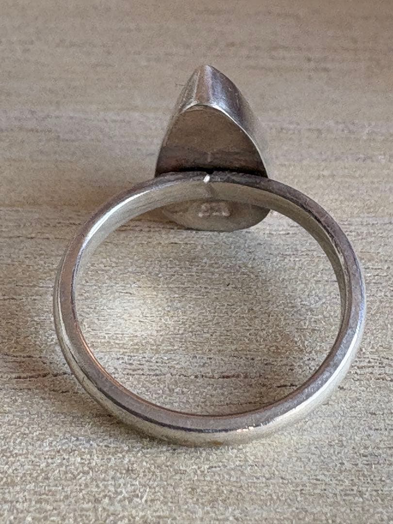 セール オーストラリア産 ボルダーオパール シルバーリング 海中 13.5号